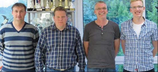 Der aktuelle Vardingholter Jugendvorstand im Jahr 2014.