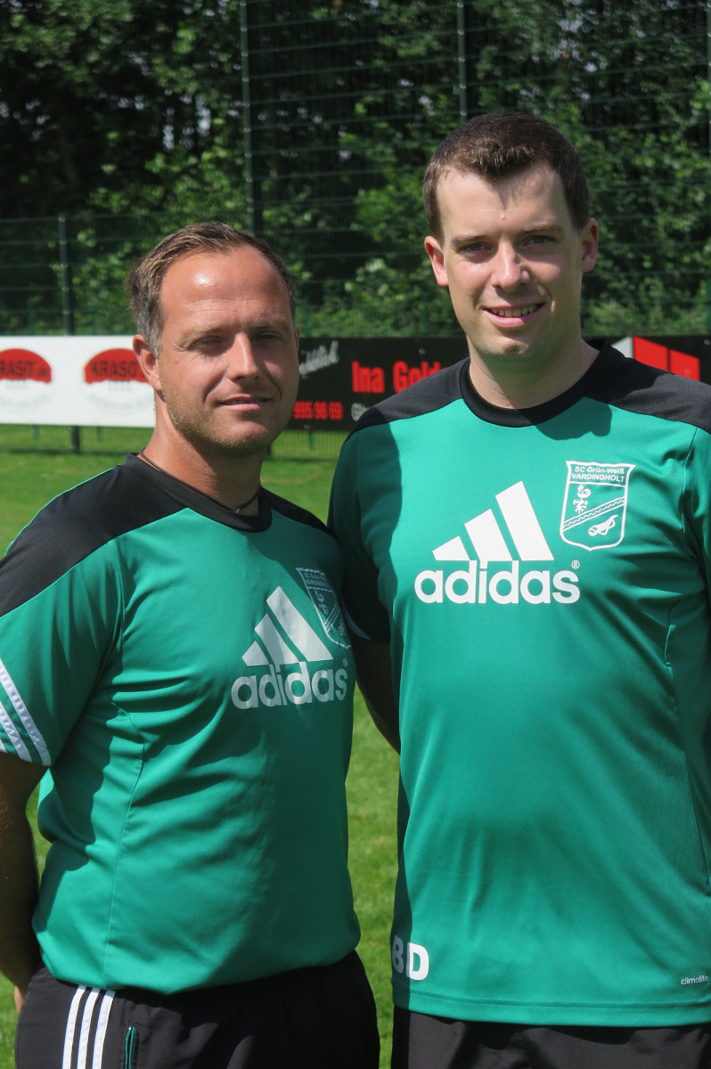 Das neue Trainerteam der dritten Mannschaft für die Saison 2016-2017 bestehend aus Co-Trainer Stefan Kappenhagen (links) und Trainer Bernd Dalhaus