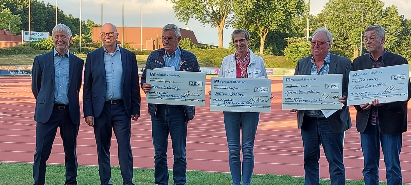 Johannes Klein-Heßling mit dem „Rheder Ehrenamtspreis Sport“ ausgezeichnet