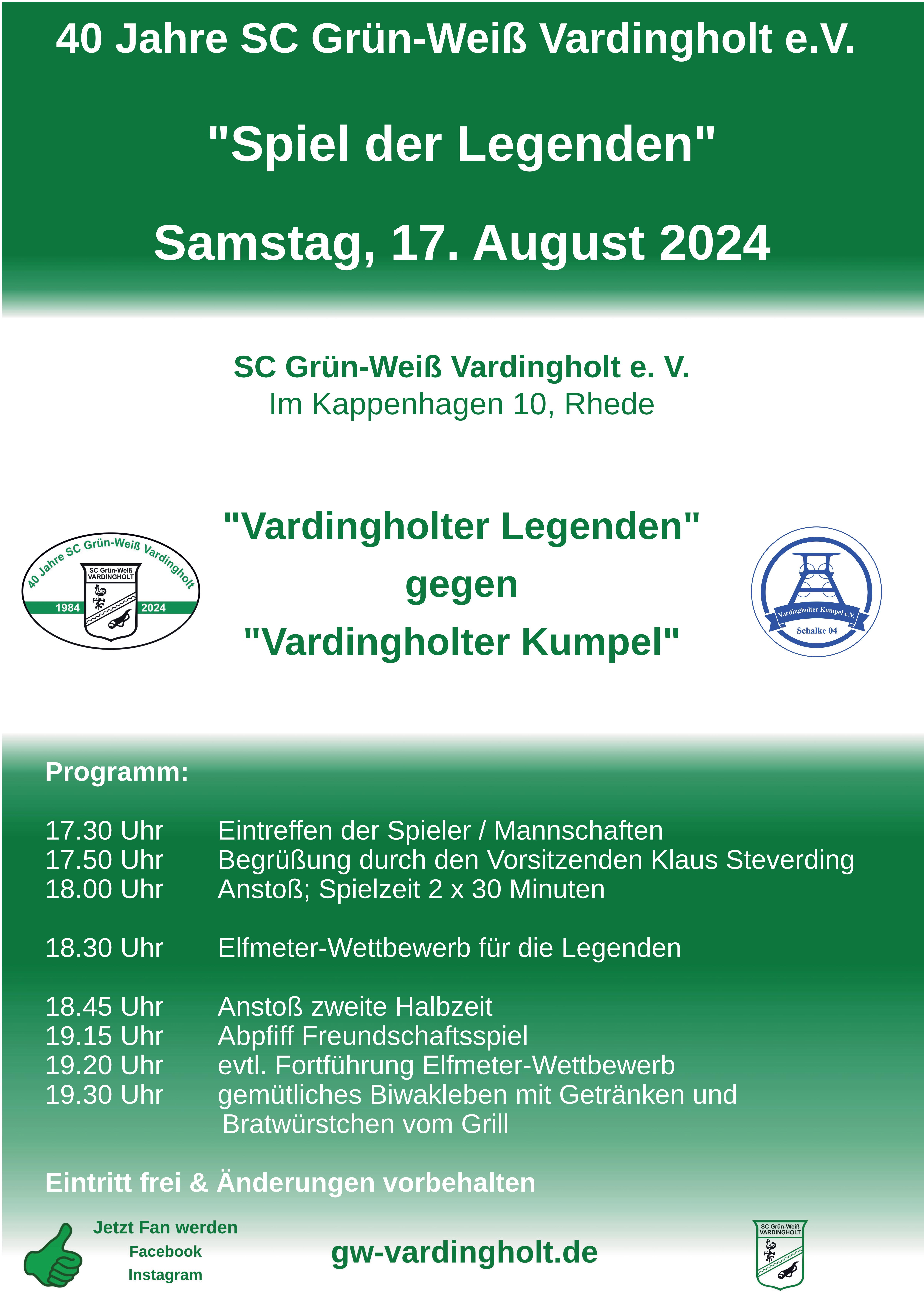 Plakat Spiel der Legenden